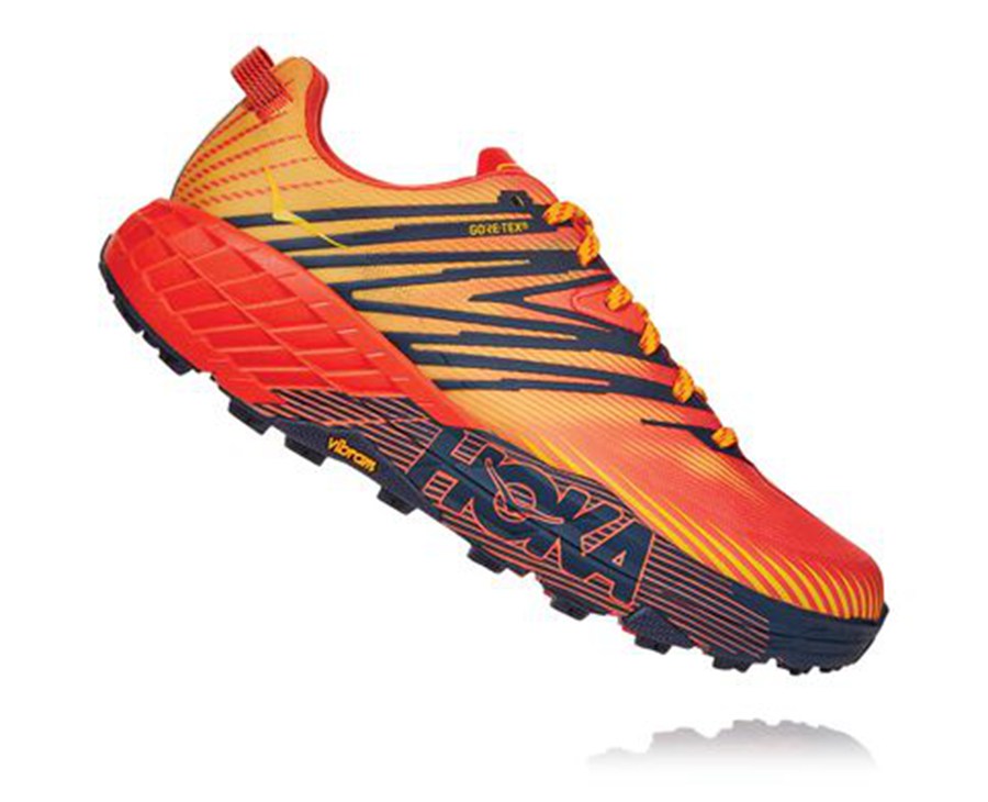 Chaussure Trail Hoka One One Speedgoat 4 Gore-Tex Homme - Rouge - QMZ-350714